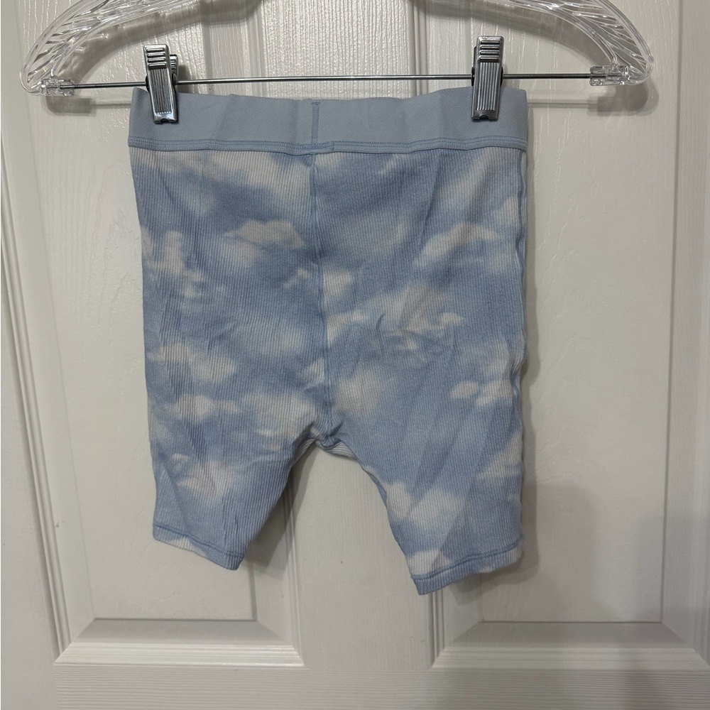 NWOT SKIMS SIZE XXS - Sky Blue quartz Cloud print Rib Boxer Briefs - Picture 5 of 5